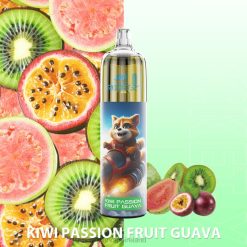 Kiwi Passion Fruit Guava JNR vape nicotine content 6X8L123 JNR ROCKET-X